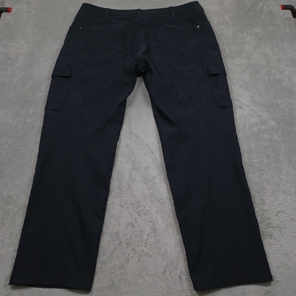 Under Armour Pants Mens 40x30 Black Cargo Pockets Loose Fit Storm Casual - Picture 6 of 9
